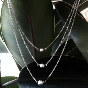 Three Strand Stardust Bead Necklace