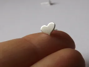 Tiny Heart Earrings,Small Heart Earrings,Heart Earrings,Matte Earrings,Stud Earrings,Valentines Earrings,Modern Jewelry,Minimalist,Gift