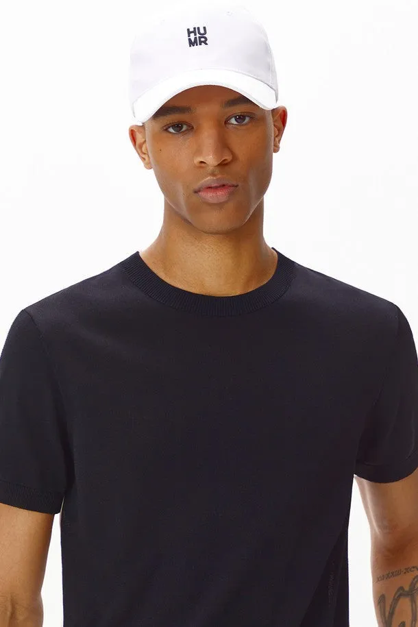 Unisex Small Cube Mesh Ball Cap_WHITE BLACK