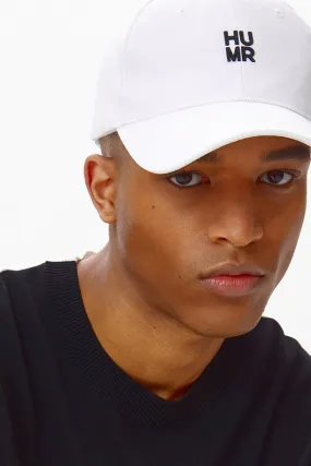 Unisex Small Cube Mesh Ball Cap_WHITE BLACK