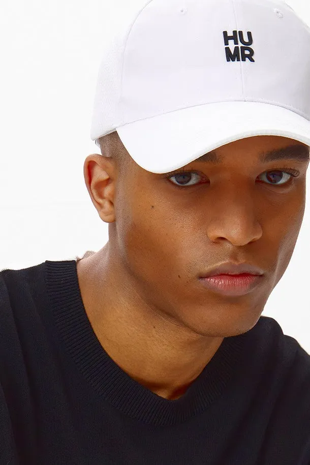 Unisex Small Cube Mesh Ball Cap_WHITE BLACK