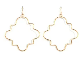 VE2285 Abstract Shape Dangle Earrings