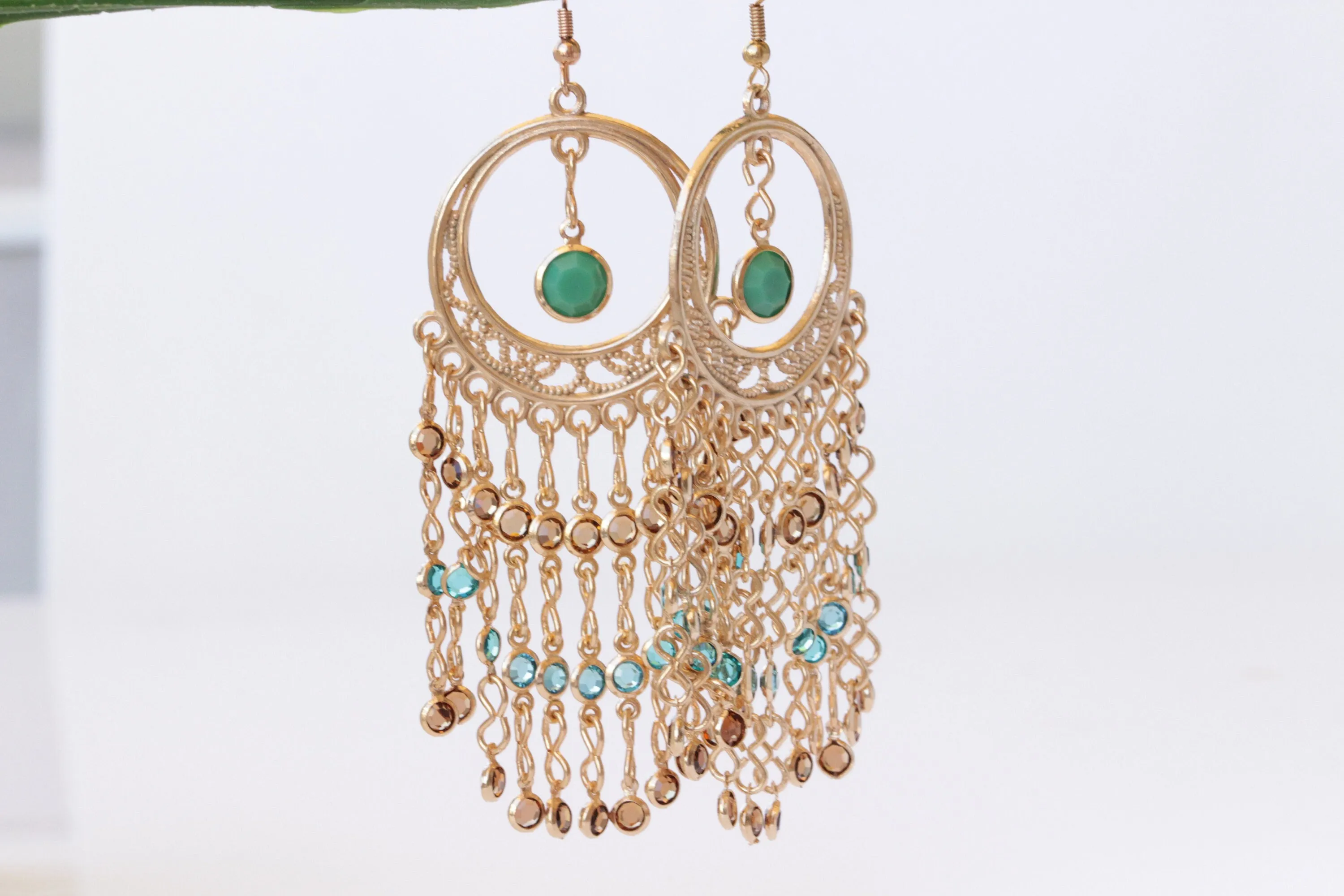 Very Long Fringes Earrings