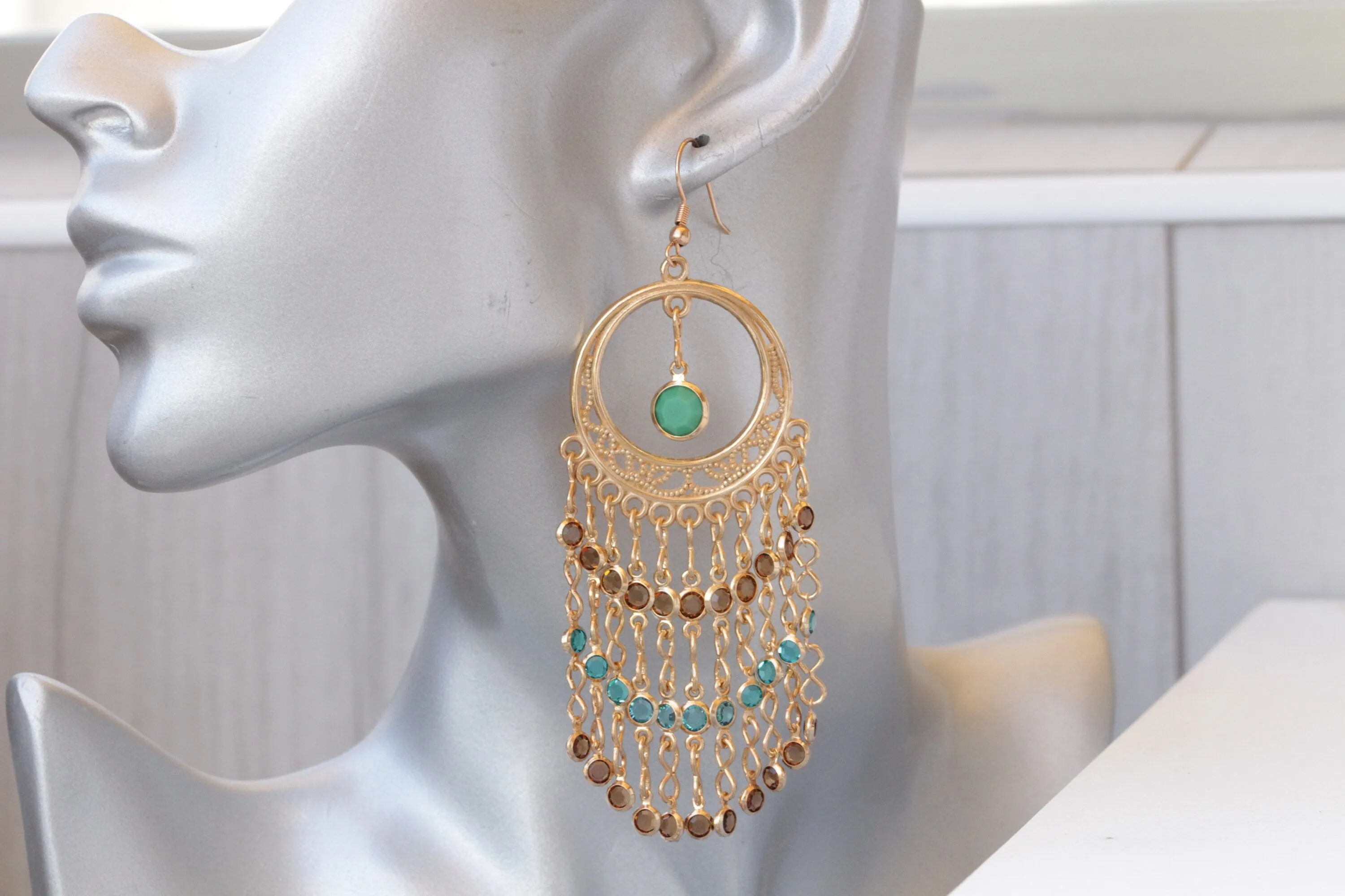 Very Long Fringes Earrings