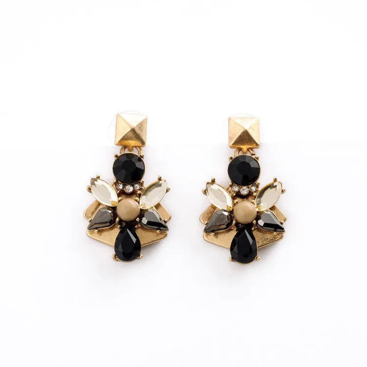 Vintage Earrings New Retro Water Drop Flowers Women Jewelry Brincos