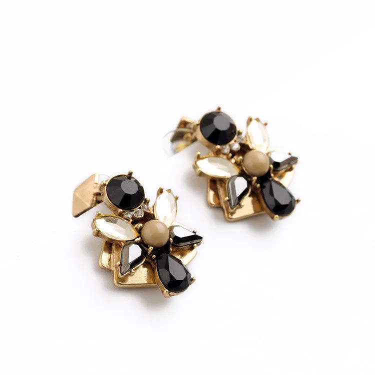 Vintage Earrings New Retro Water Drop Flowers Women Jewelry Brincos