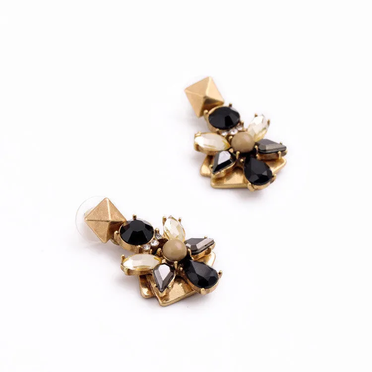 Vintage Earrings New Retro Water Drop Flowers Women Jewelry Brincos