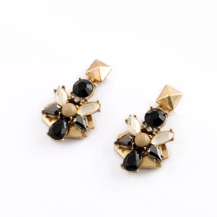 Vintage Earrings New Retro Water Drop Flowers Women Jewelry Brincos