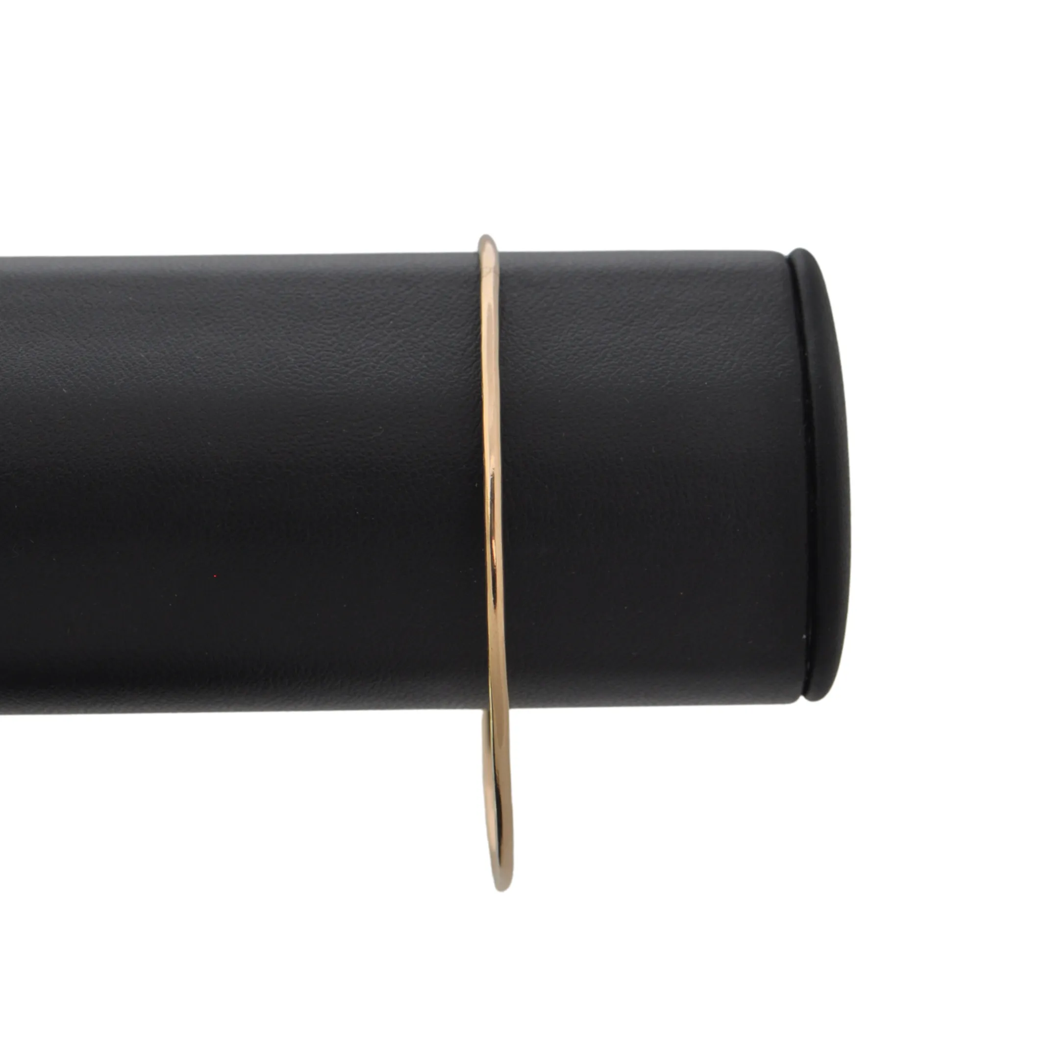 Vintage Egyptian Solid 18K Rose Gold High Polish Finish Bangle Bracelet