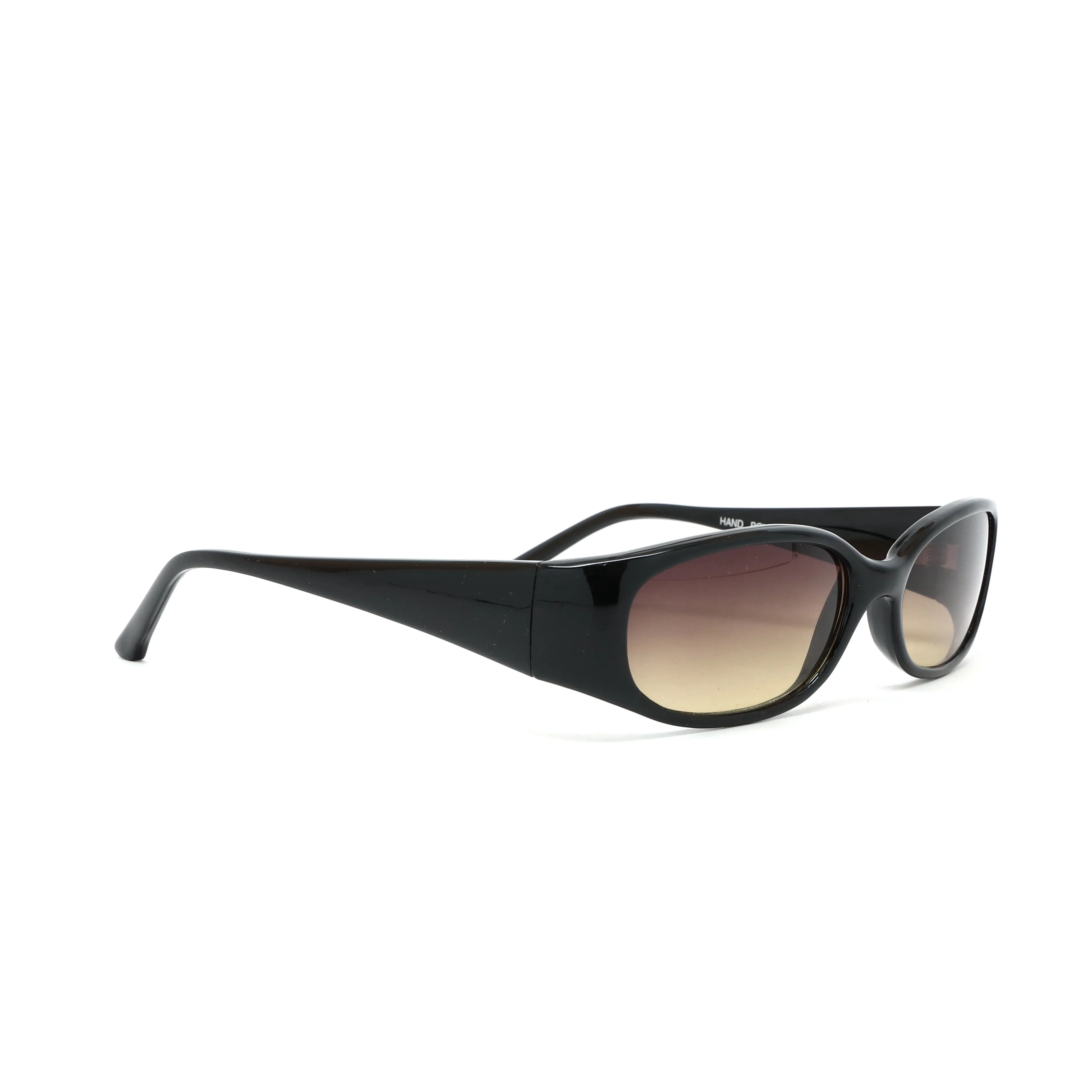 Vintage Small Size Alexine Oval Frame Sunglasses - Brown