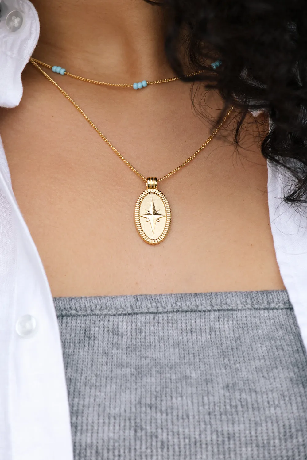 Wander pendant gold plated