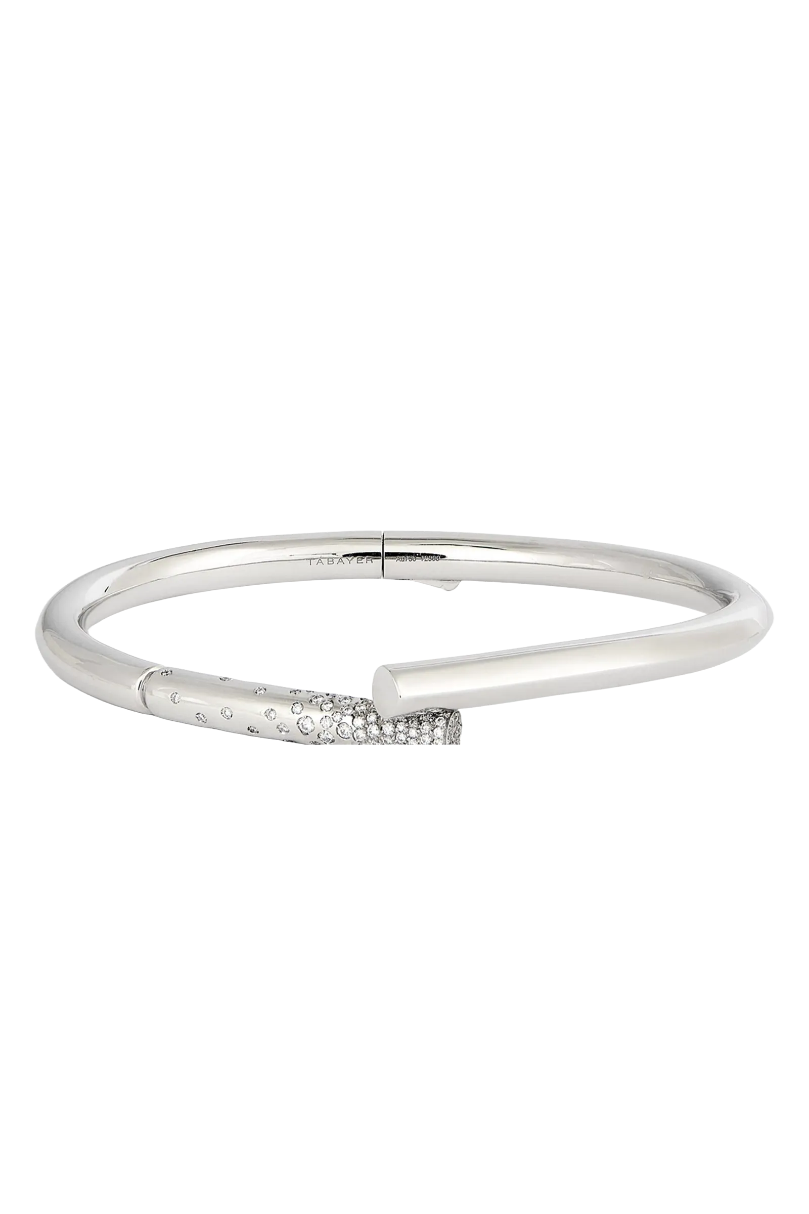 White Gold and Diamond Oera Bangle