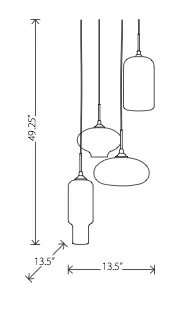 Wilma Pendant Light - Smoked Grey