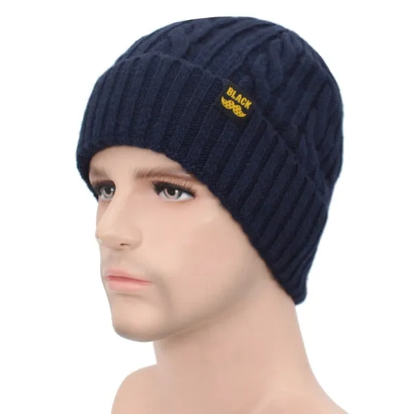 Winter Hat Scarf Skullies Beanies Men Bonnet Beanie For Men Women Brand Gorras Warm Hats Wool Male Black Knitted Hat Cap