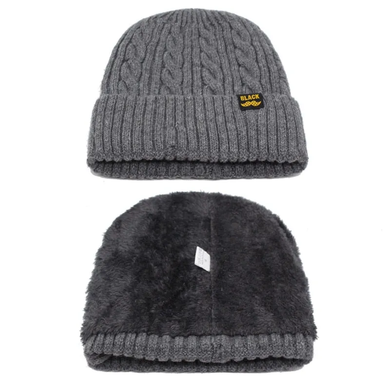 Winter Hat Scarf Skullies Beanies Men Bonnet Beanie For Men Women Brand Gorras Warm Hats Wool Male Black Knitted Hat Cap