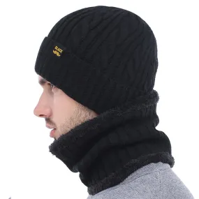 Winter Hat Scarf Skullies Beanies Men Bonnet Beanie For Men Women Brand Gorras Warm Hats Wool Male Black Knitted Hat Cap