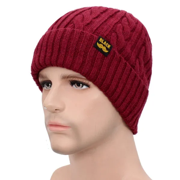 Winter Hat Scarf Skullies Beanies Men Bonnet Beanie For Men Women Brand Gorras Warm Hats Wool Male Black Knitted Hat Cap