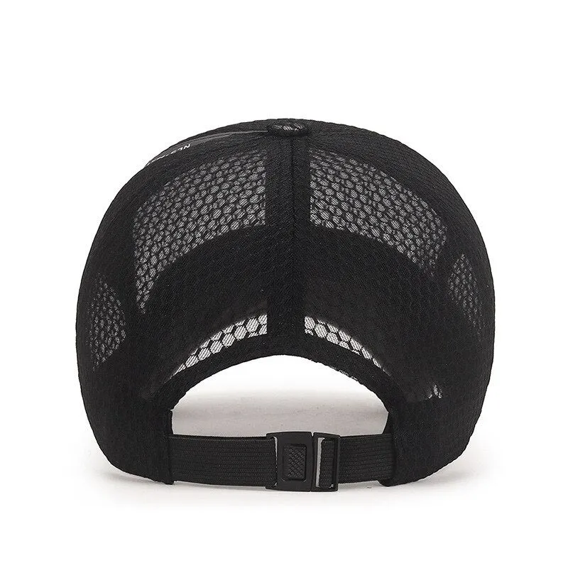 Women Men Summer Unisex Baseball Caps Female Male Breathable Mesh Snapback Hats Solid Casual Sport Fishing Hats Cap