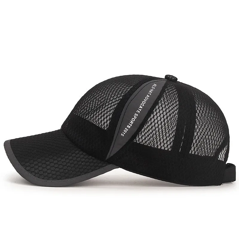 Women Men Summer Unisex Baseball Caps Female Male Breathable Mesh Snapback Hats Solid Casual Sport Fishing Hats Cap