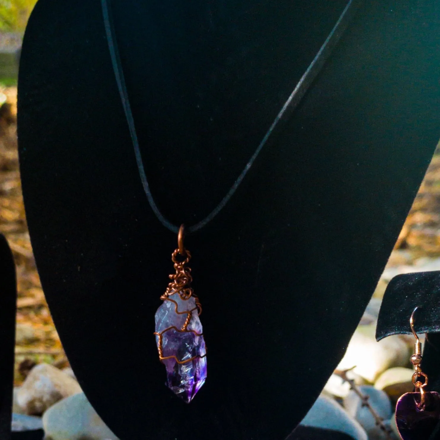 Wrapped Amethyst Necklace