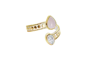 Yellow Gold Pisces Ring