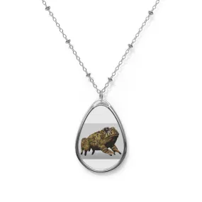 Yellow Toad Oval Necklace