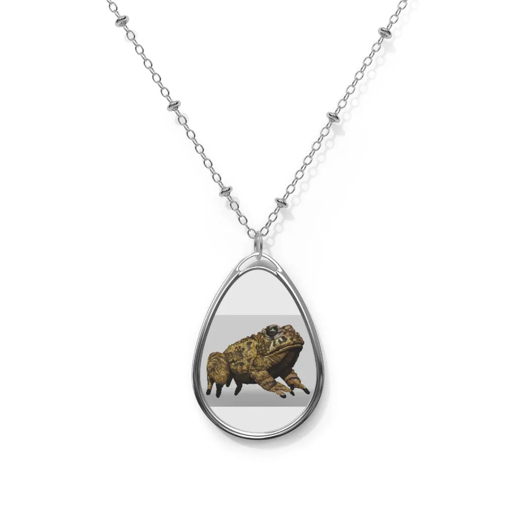 Yellow Toad Oval Necklace