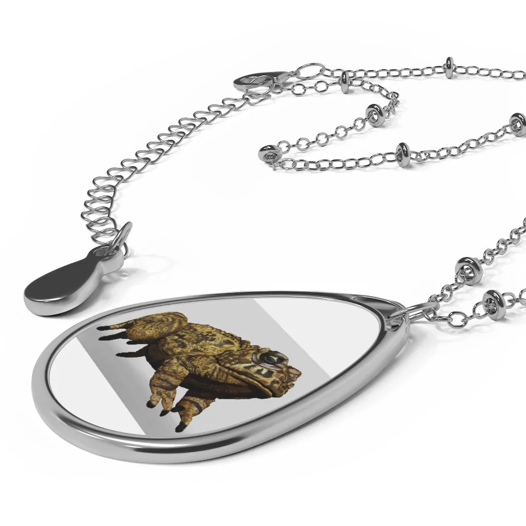 Yellow Toad Oval Necklace