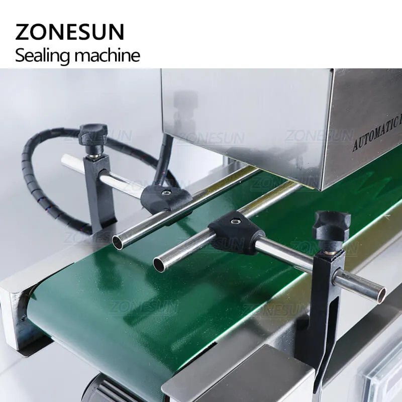 ZONESUN Automatic Plastic Bottles Continous Electromangetic Induction Aluminium Foil Sealing Machine