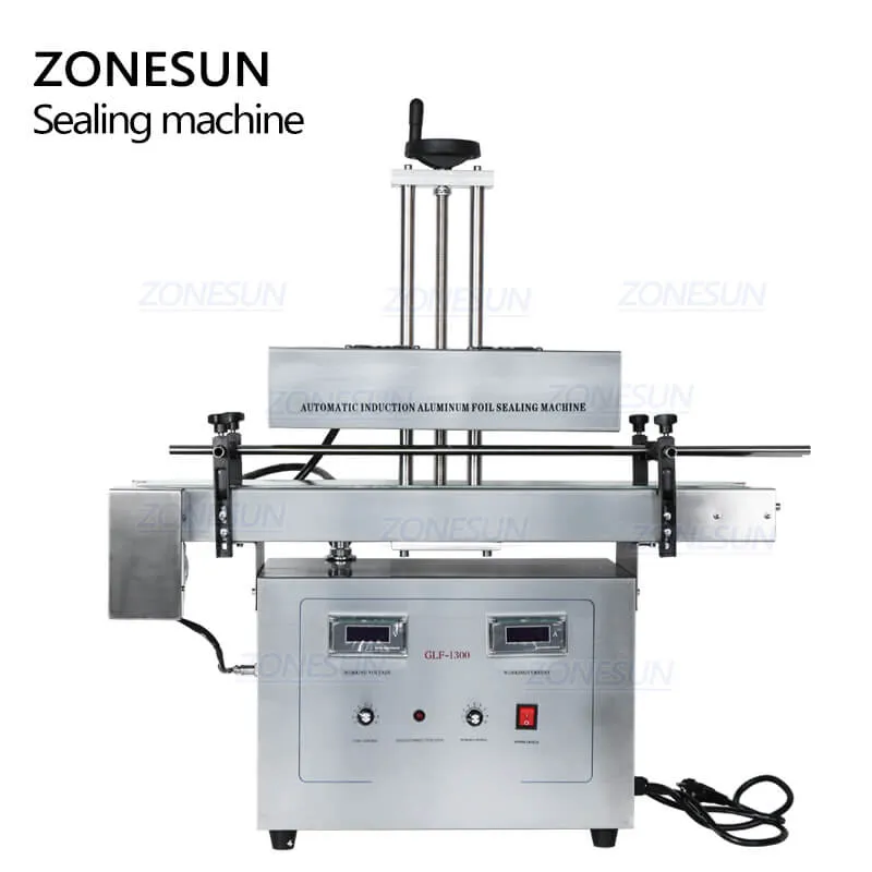 ZONESUN Automatic Plastic Bottles Continous Electromangetic Induction Aluminium Foil Sealing Machine
