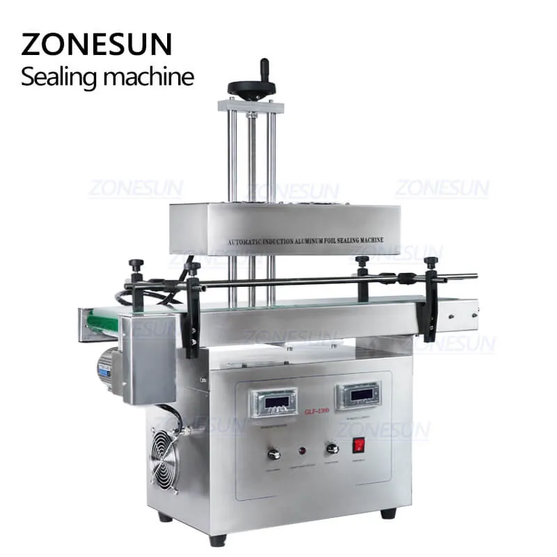 ZONESUN Automatic Plastic Bottles Continous Electromangetic Induction Aluminium Foil Sealing Machine